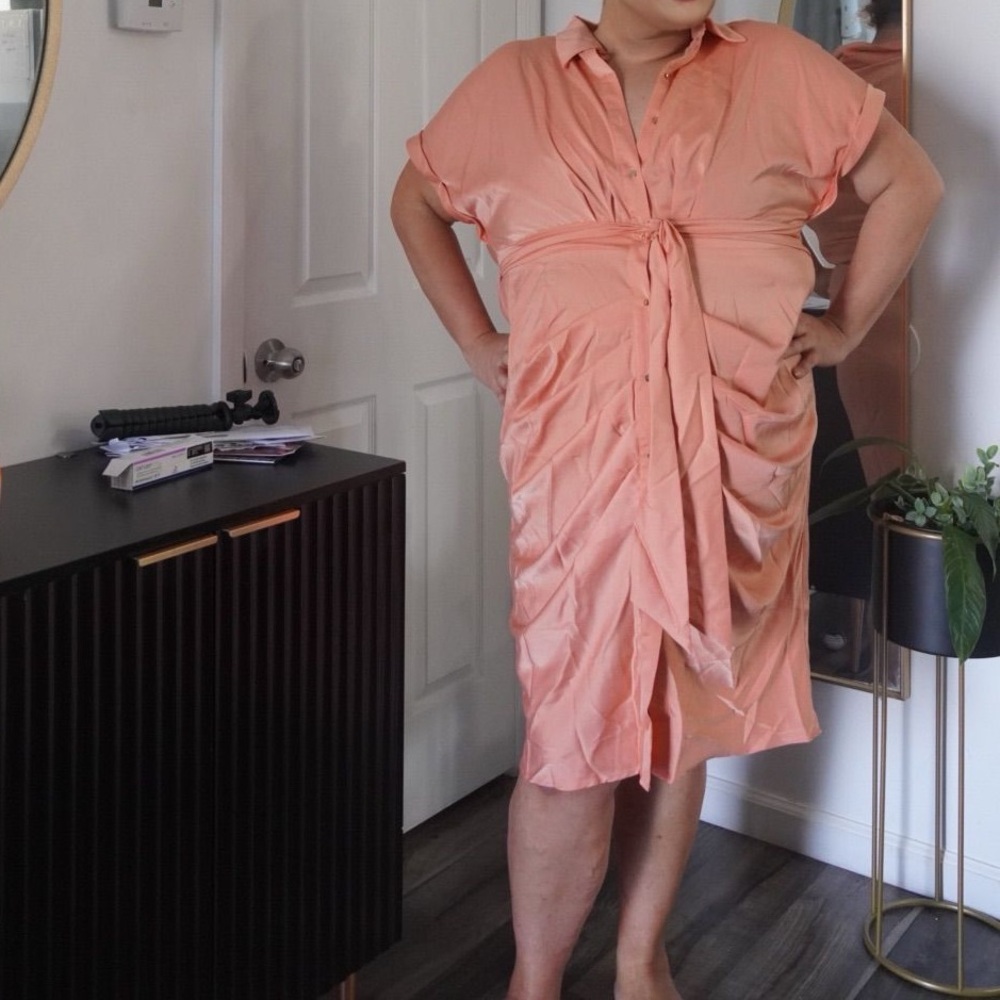 SHEIN Peach Maxi Dress